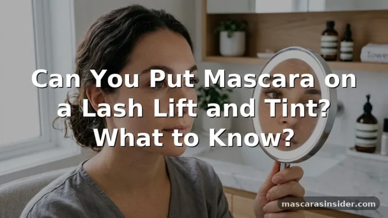 can you put mascara on a lash lift and tint