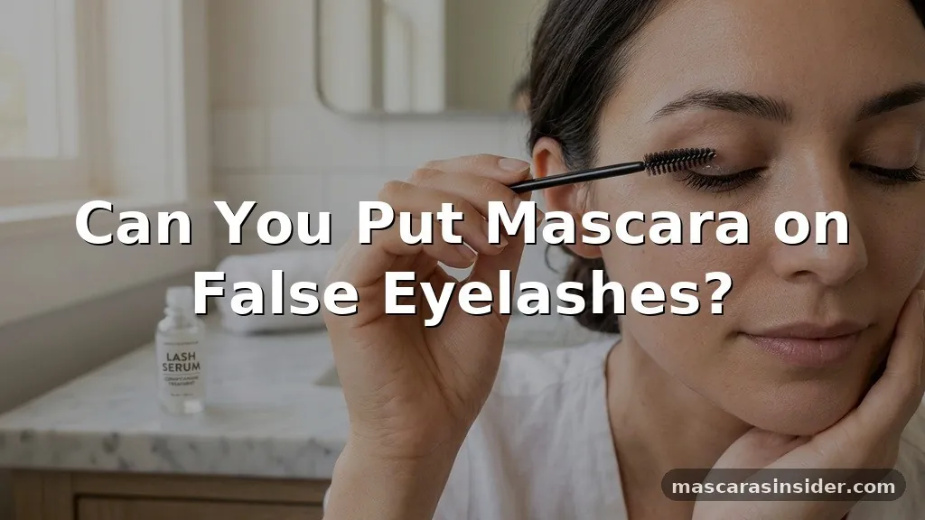 can you put mascara on false eyelashes