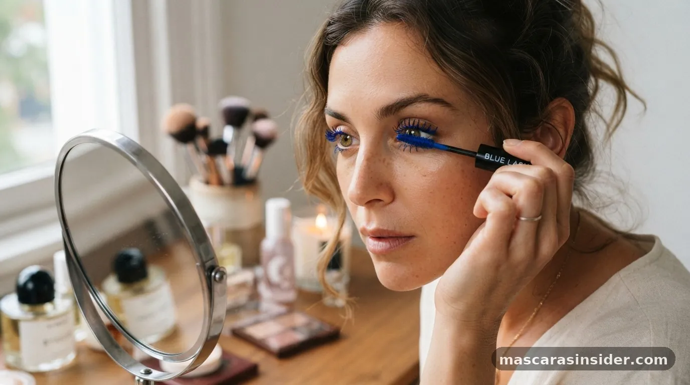 Choosing the Right Shade for Your Eye Color - how to wear blue mascara