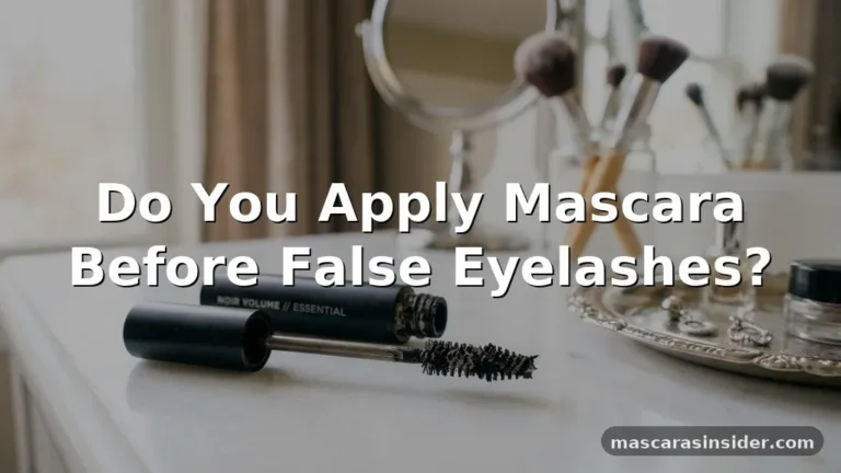 do you apply mascara before false eyelashes