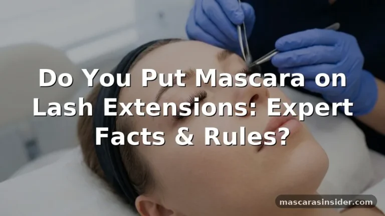 do you put mascara on lash extensions