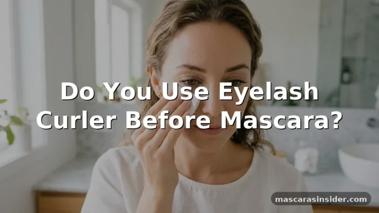 do you use eyelash curler before mascara