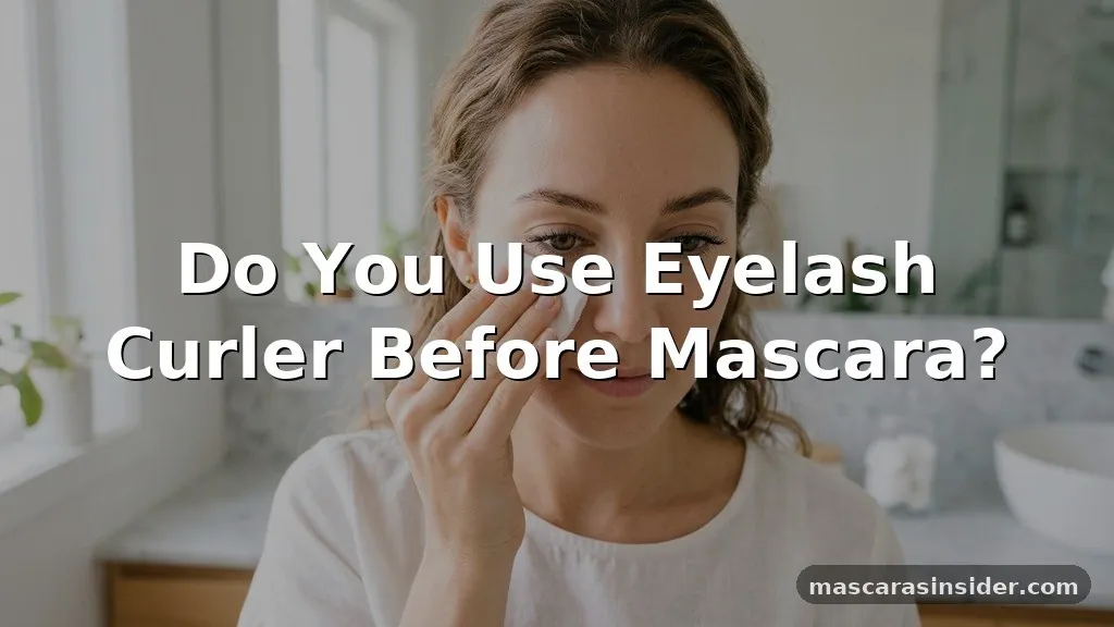 do you use eyelash curler before mascara