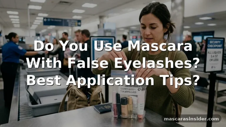 do you use mascara with false eyelashes
