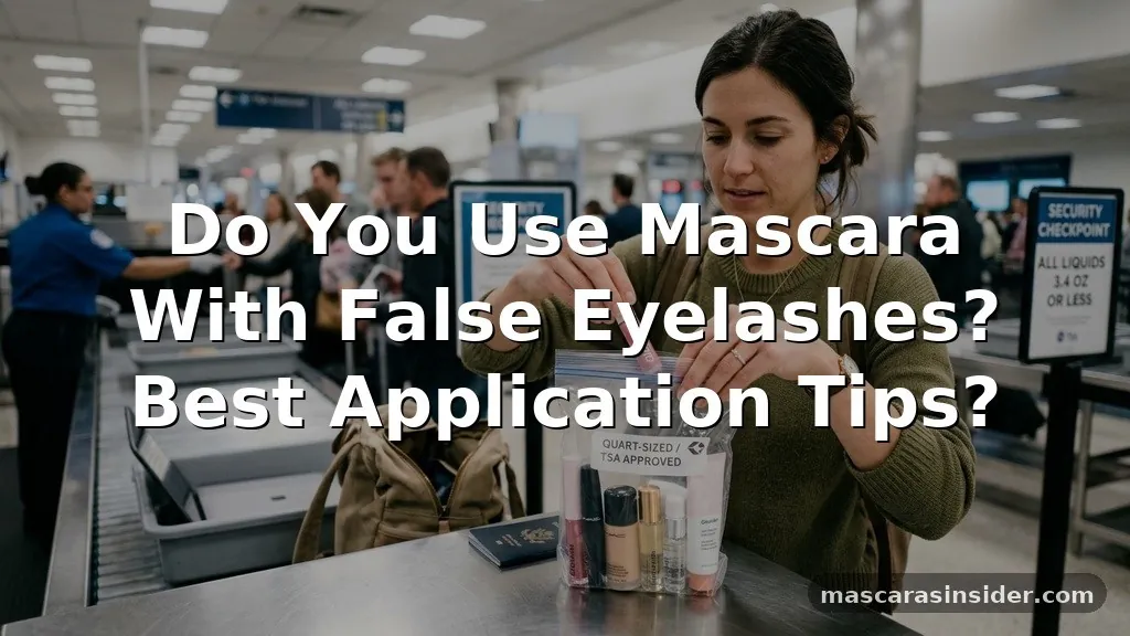 do you use mascara with false eyelashes
