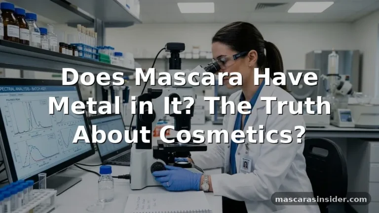 does mascara have metal in it