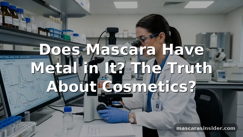 does mascara have metal in it