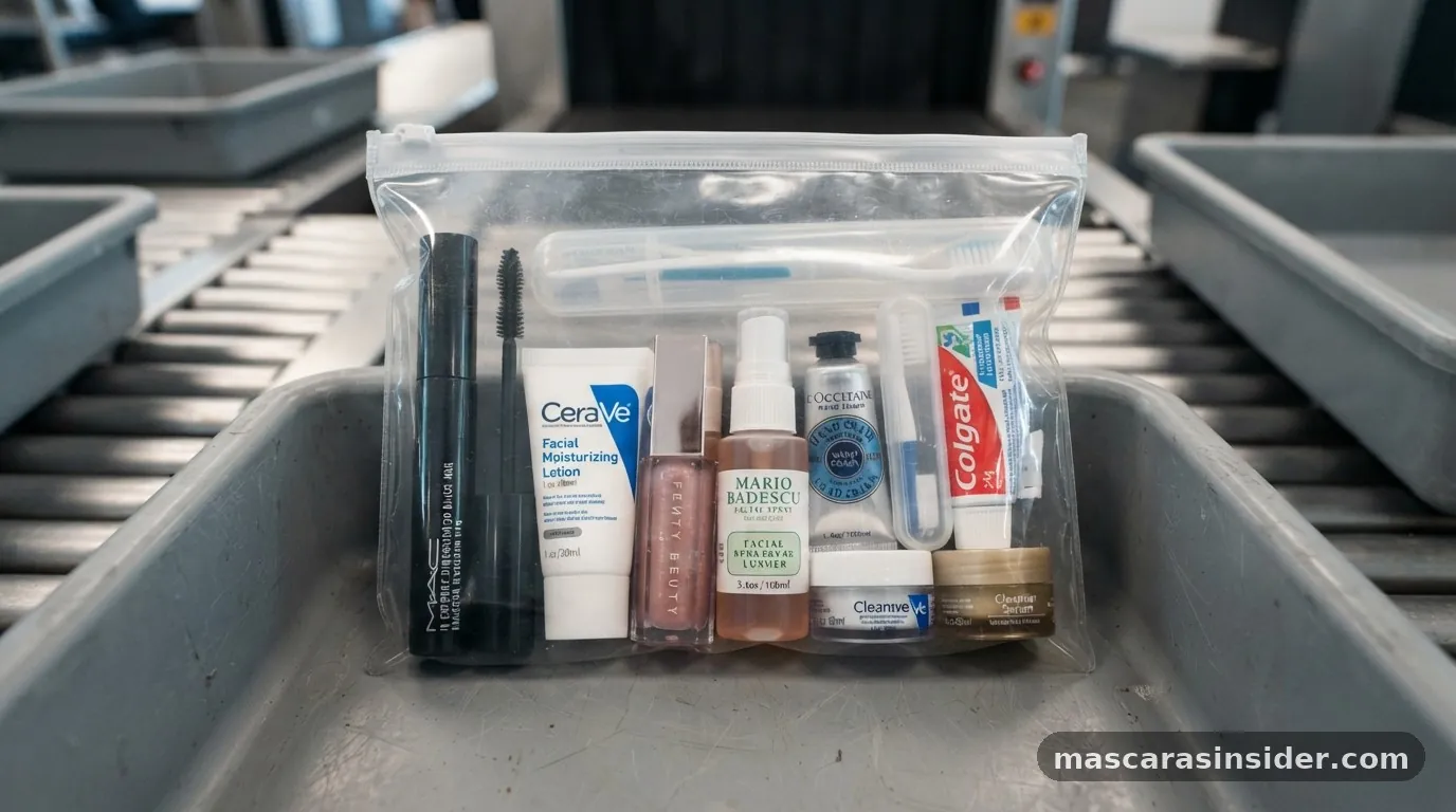 does mascara have to go in liquids bag