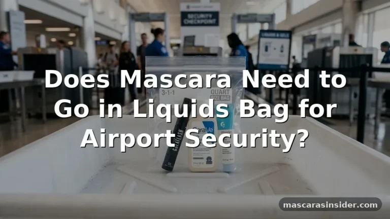 does mascara need to go in liquids bag