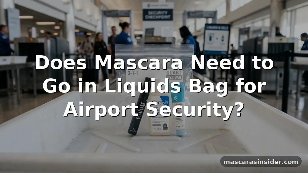 does mascara need to go in liquids bag