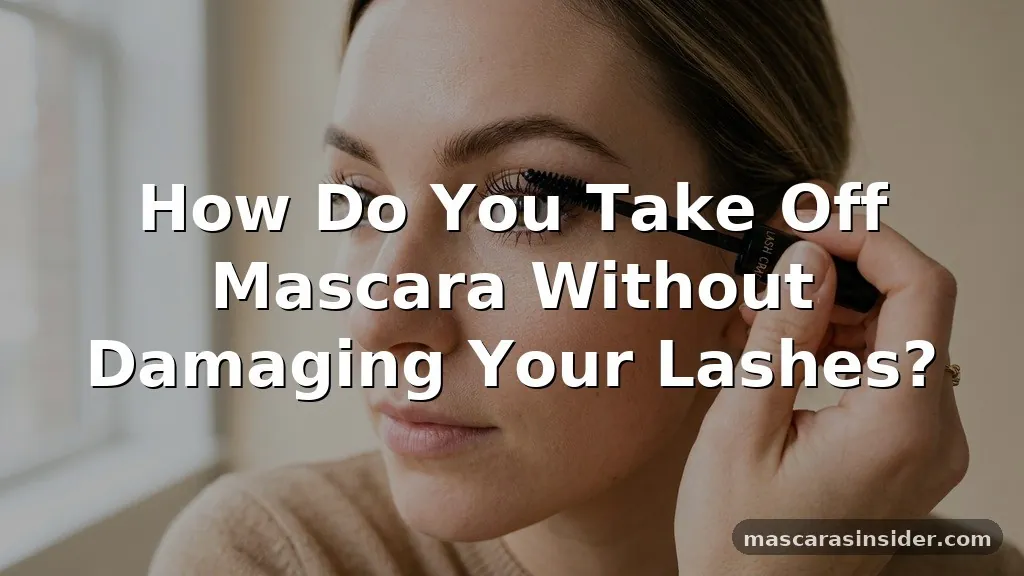 how do you take off mascara