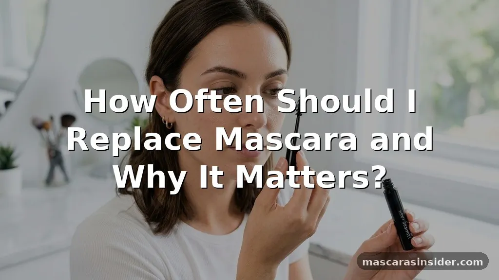 how often should i replace mascara