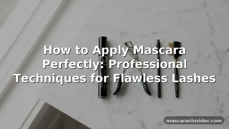 how to apply mascara perfectly