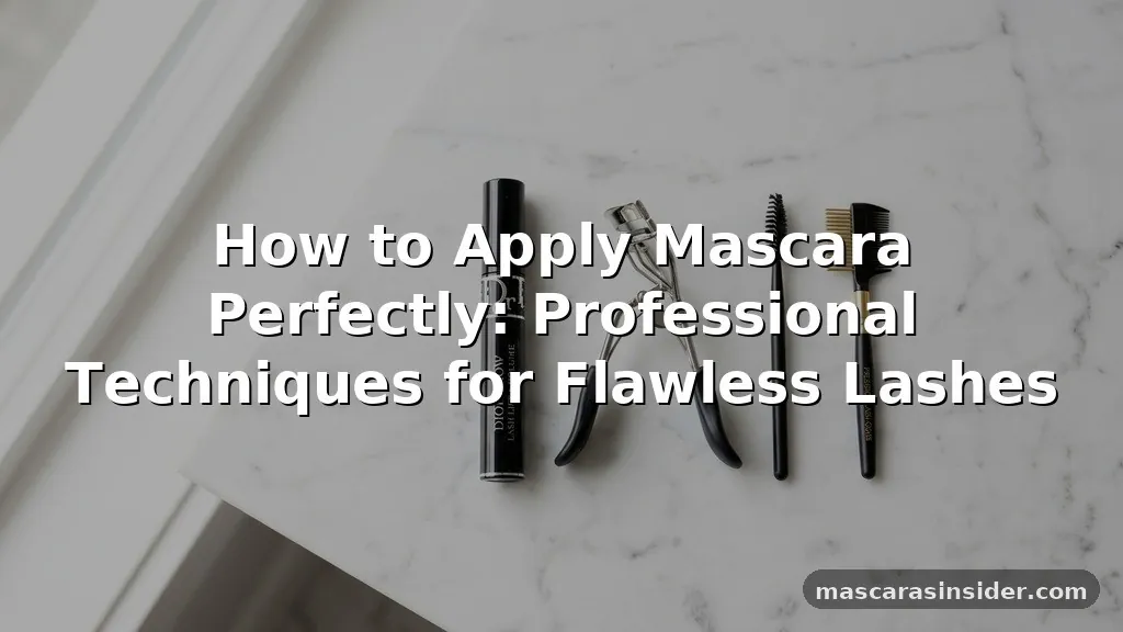how to apply mascara perfectly