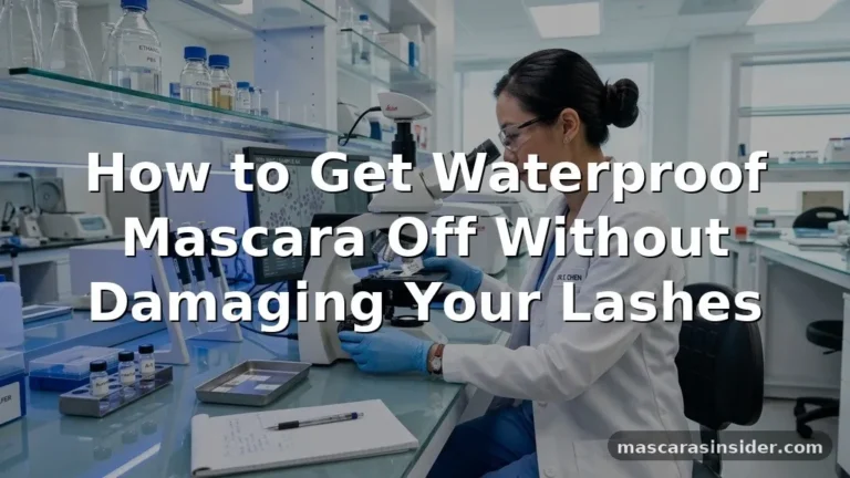 how to get water proof mascara off