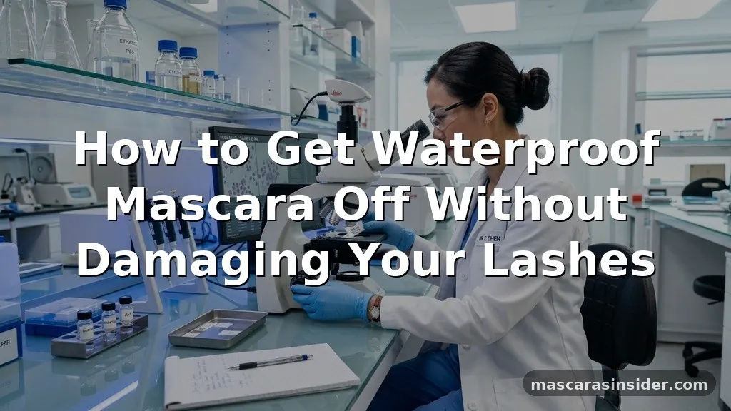 how to get water proof mascara off