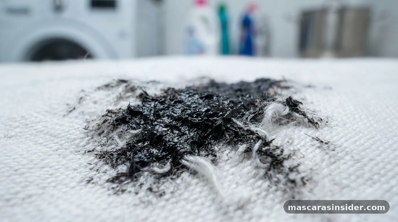 how to get waterproof mascara out of clothes