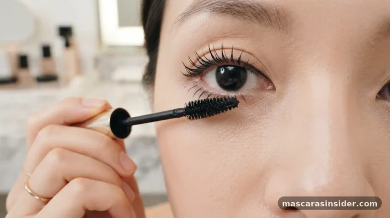 how to put mascara on bottom lashes