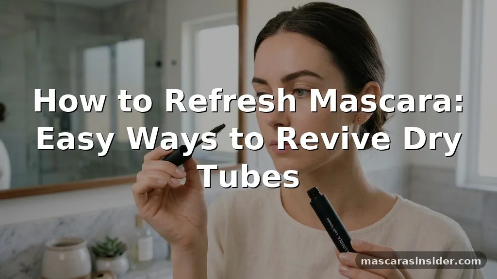 how to refresh mascara