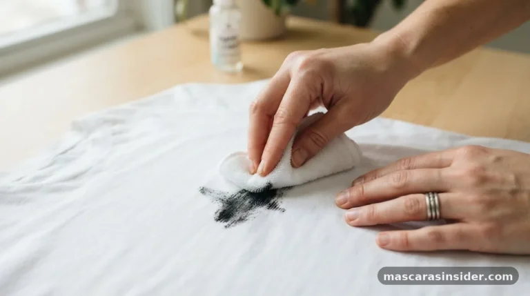 how to remove mascara from clothes