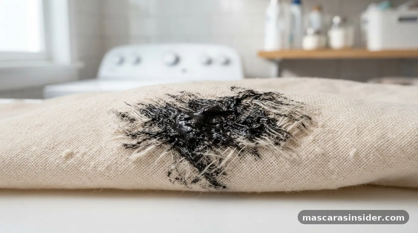how to remove mascara from fabric