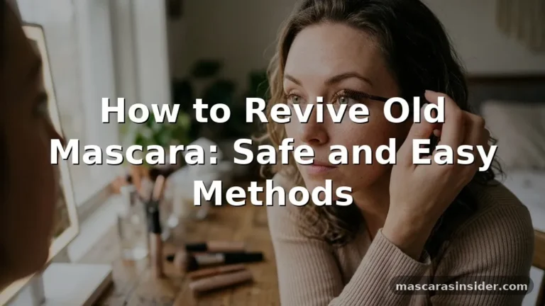how to revive old mascara