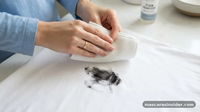 how to take mascara off clothes