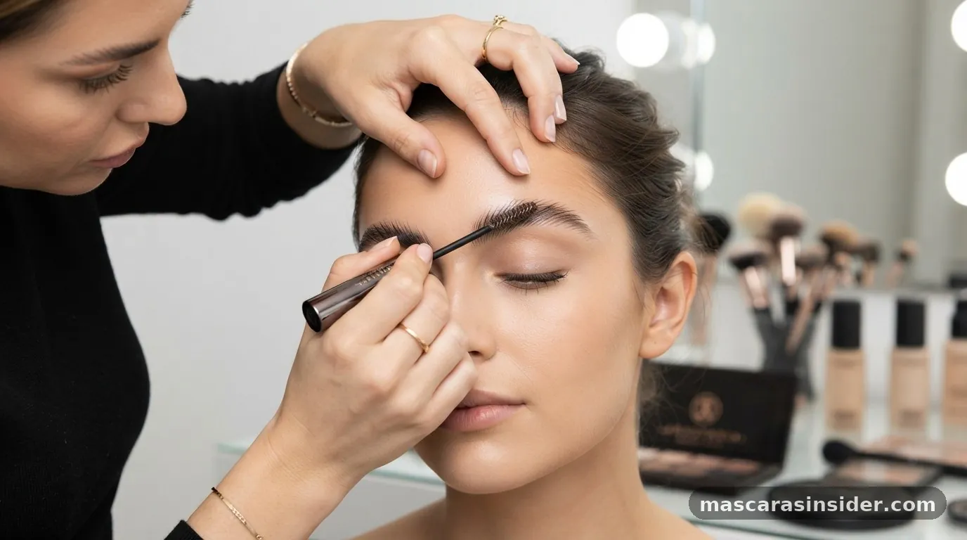 how to use brow mascara