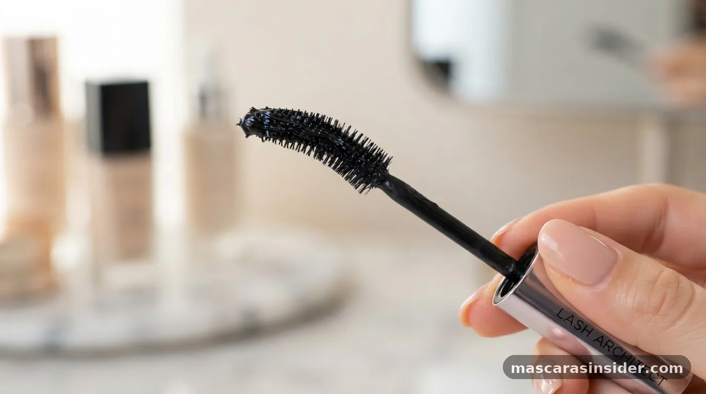how to use curved mascara wand