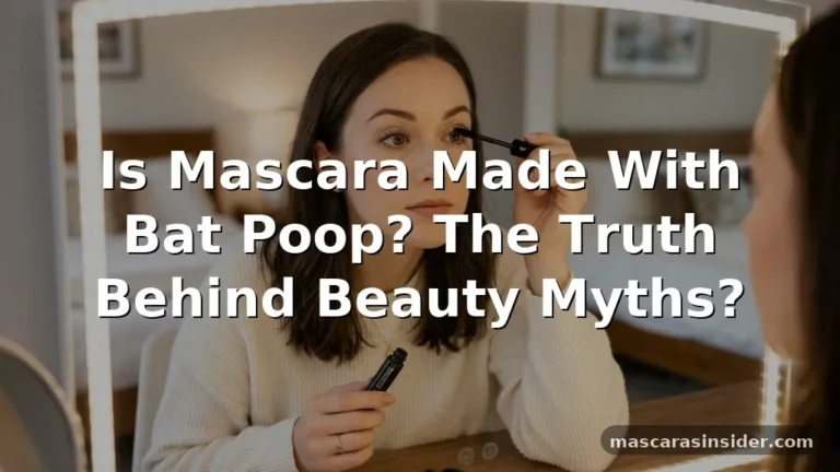is mascara made with bat poop