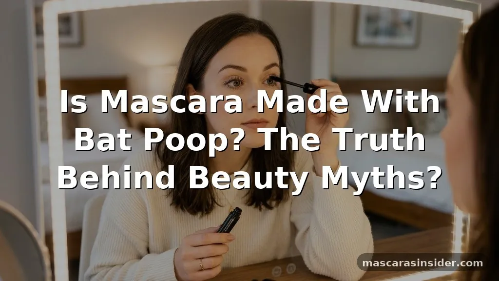is mascara made with bat poop