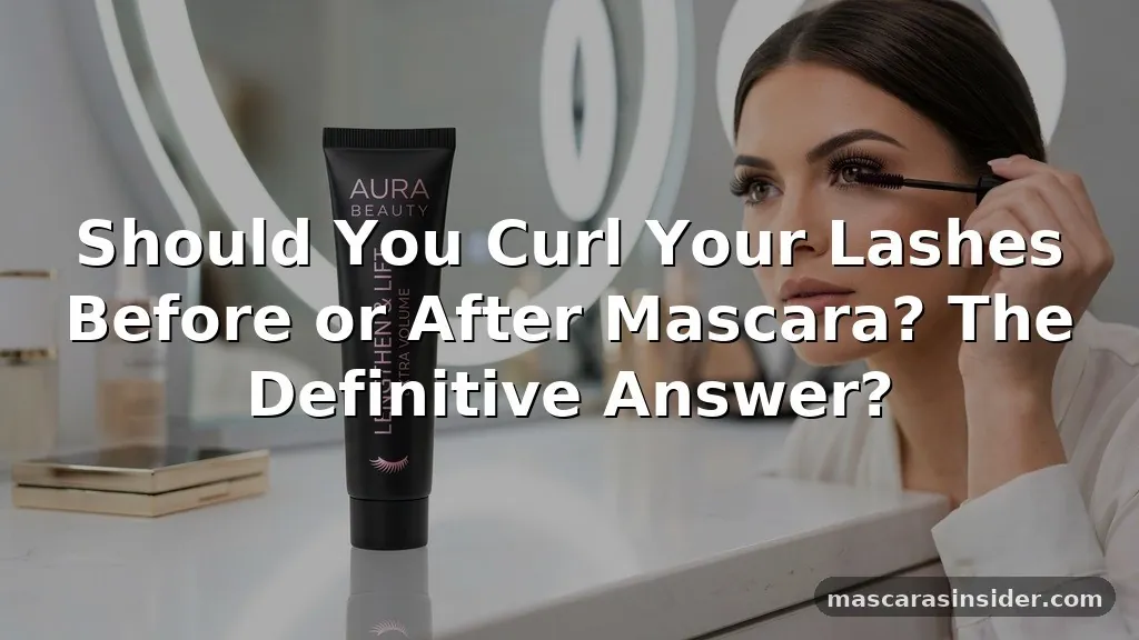 should you curl your lashes before or after mascara