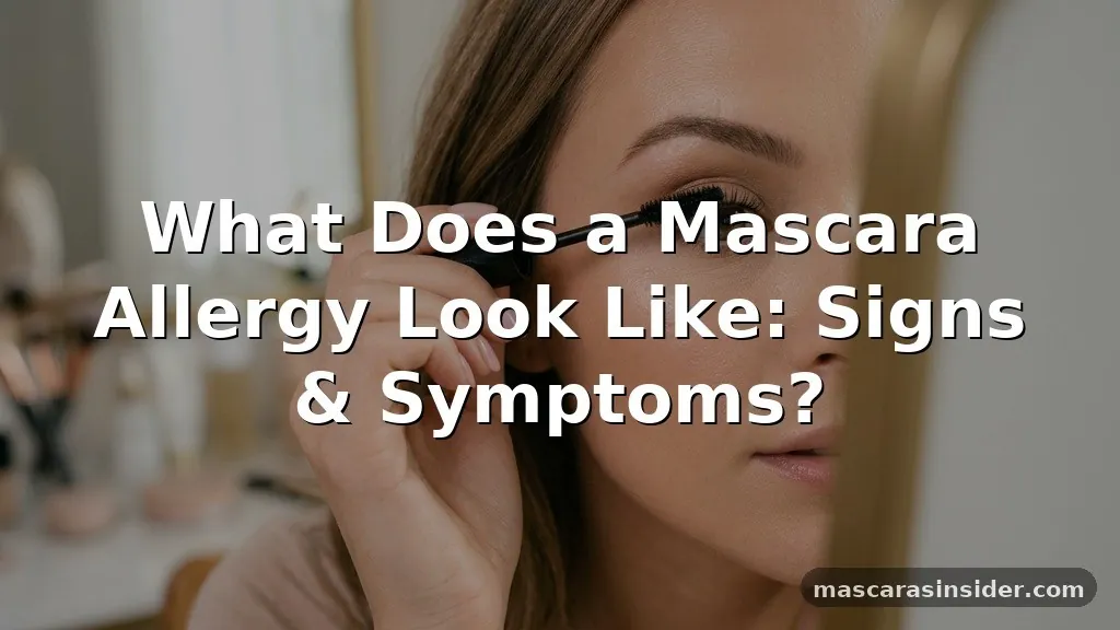 what does a mascara allergy look like