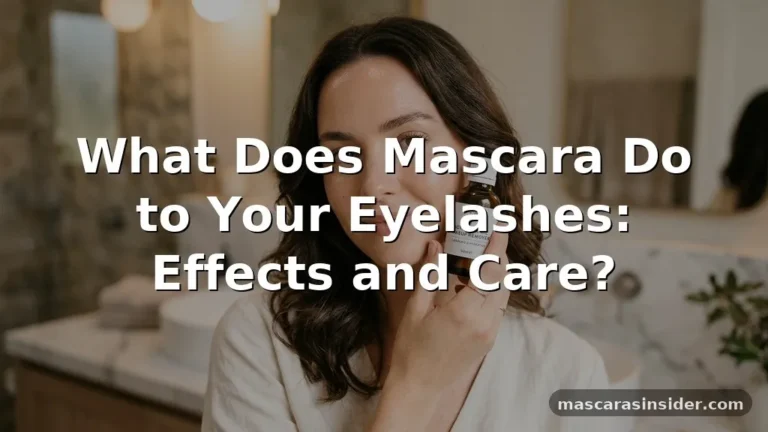 what does mascara do to your eyelashes