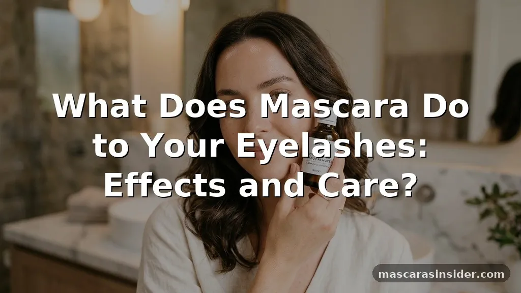what does mascara do to your eyelashes