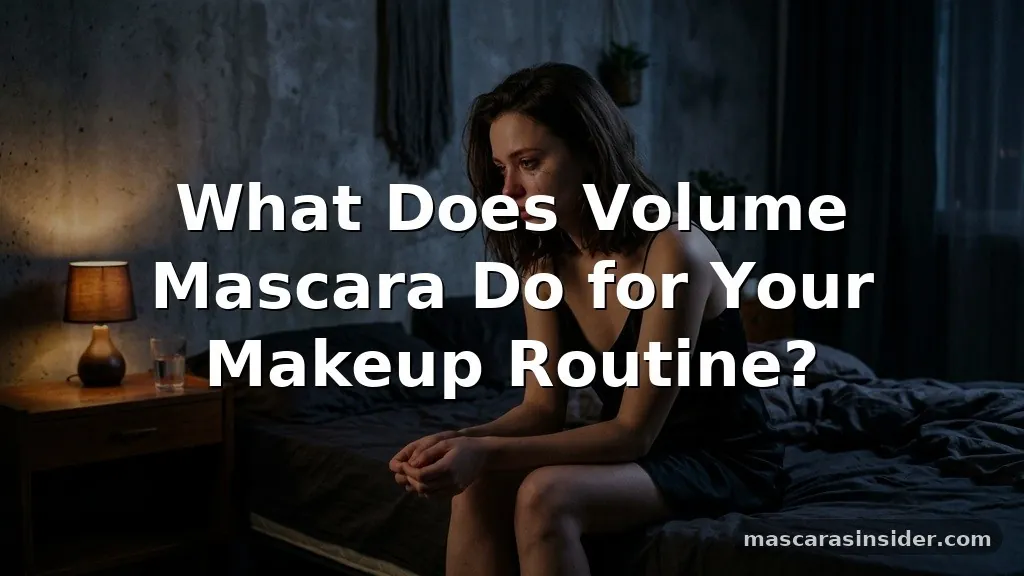 what does volume mascara do