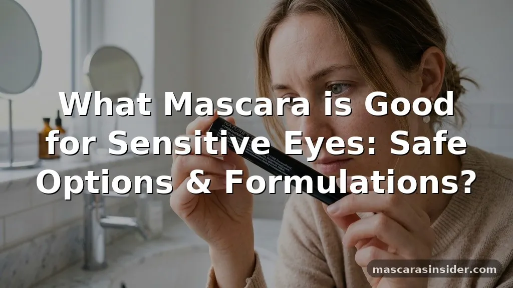 what mascara is good for sensitive eyes