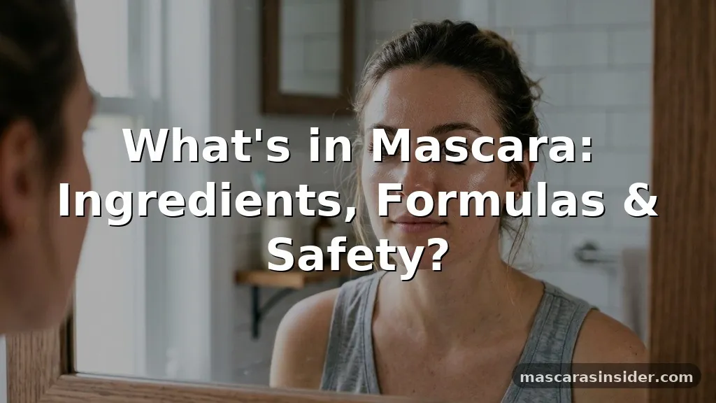 what's in mascara