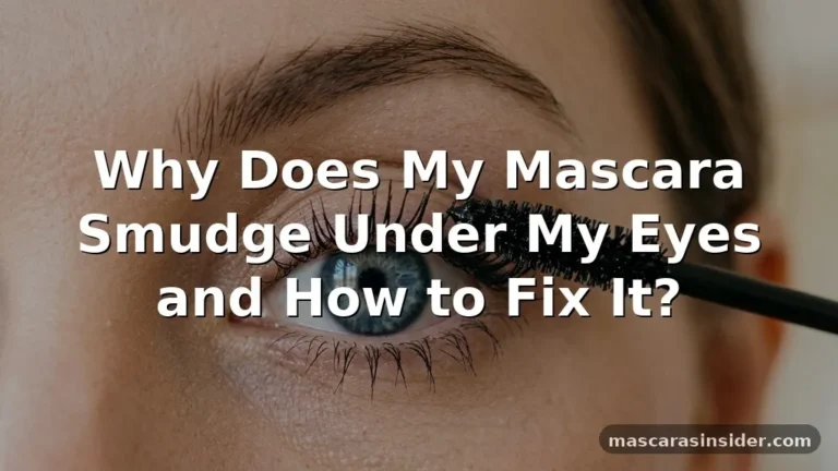why does my mascara smudge under my eyes